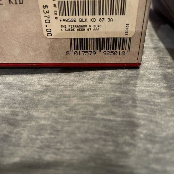 Salvatore Ferragamo Black Suede Kid Mesh Sandal.  Never Worn. 7 AAA NWT - Picture 6 of 13